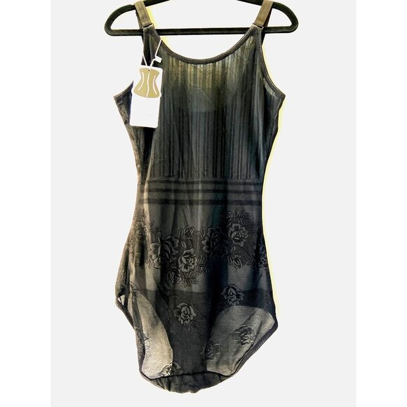 KSK Shapewear Bodysuit Slimmer Tummy Control Black shapewear Size Large - Picture 3 of 13